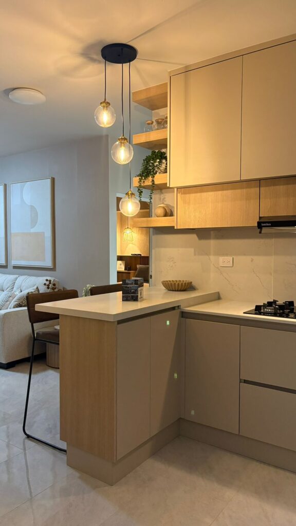 Cocina del departamento muestra